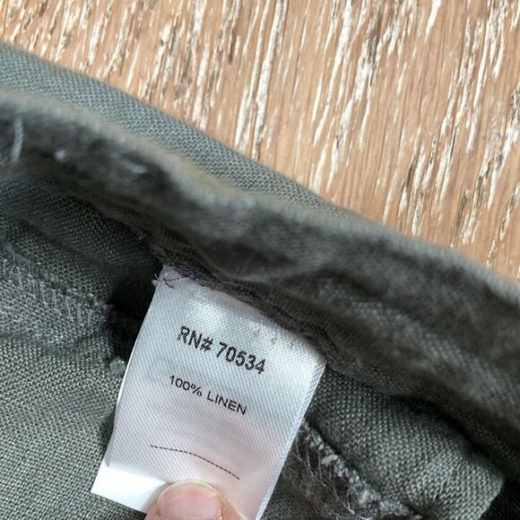 Orvis army, green linen drawstring pants, size extra large, new without tags - Picture 5 of 10